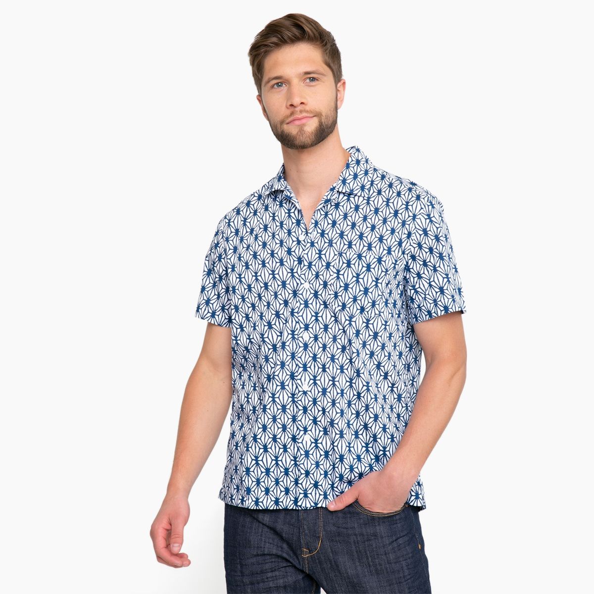 JCREW - Jcrew Camisa Casual Manga Corta Algodón Hombre