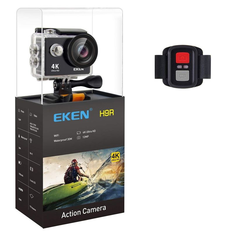 EKEN - Cámara deportiva Eken H9R 4K UHD  WiFi mas control