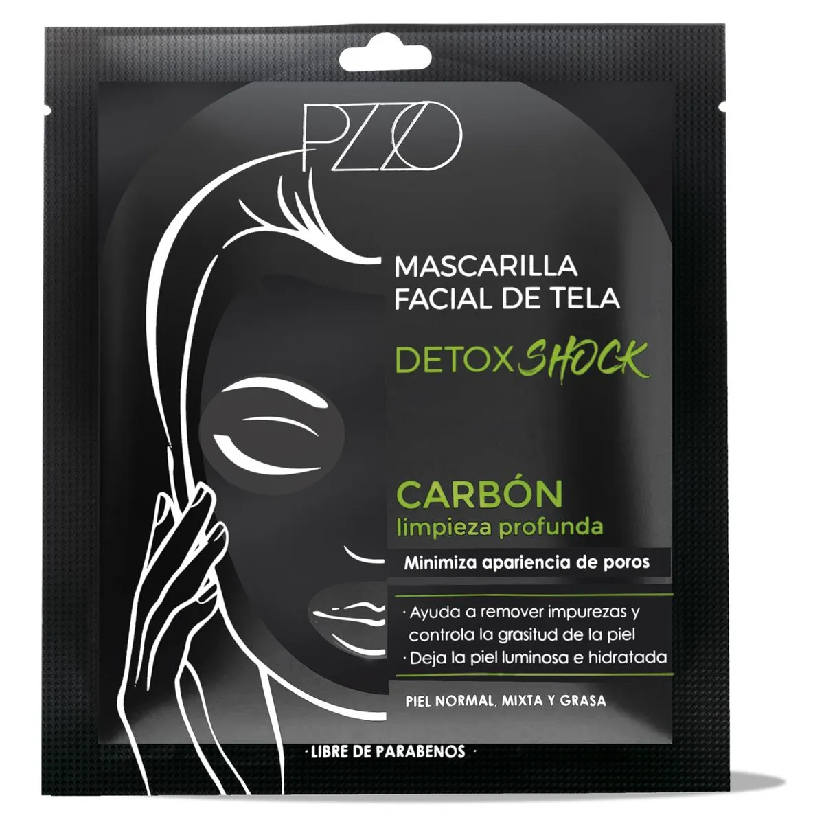 PETRIZZIO - Mascarilla Tela Carbon Detox Shock Petrizzio