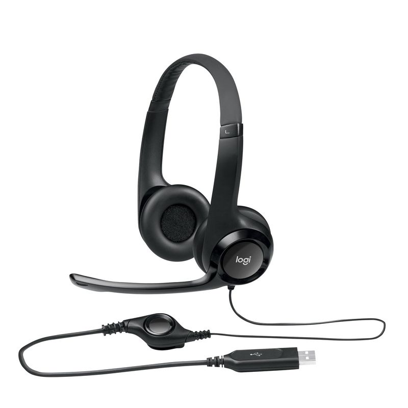 LOGITECH - AUDIFONO STEREO CON MICROFONO H390 CONEXIÓN USB