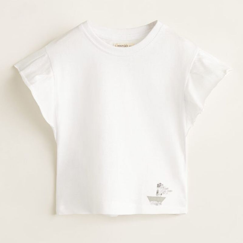 MANGO KIDS - Mango Kids Polera Algodón Niña