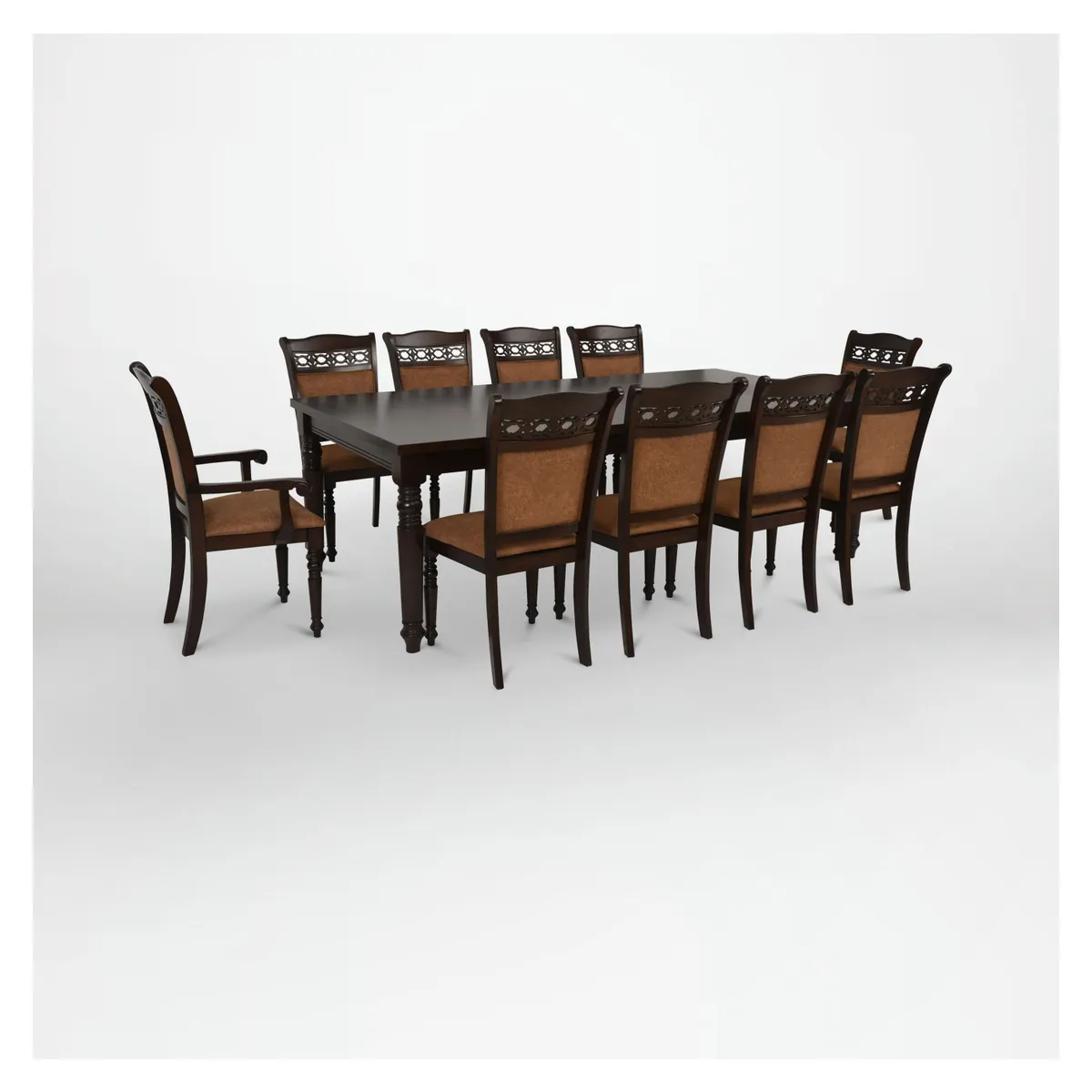 CIC - Juego De Comedor Grand Le Blanc 8 Sillas + 2 Sitiales Cic