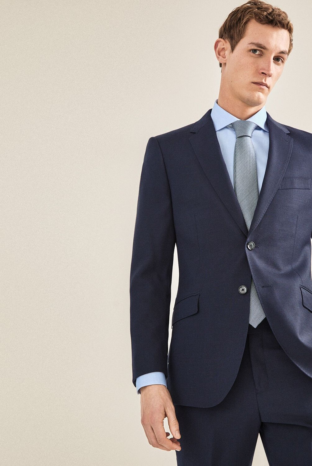 CORTEFIEL - Chaqueta Regular Fit de Lana Hombre