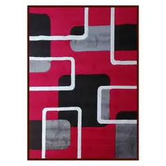 IDETEX - Alfombra Frize Carved D2 170X230 Rojo