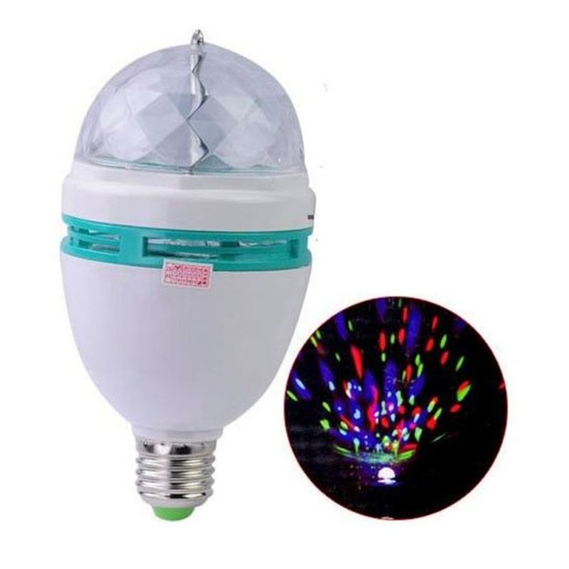 GENERICO - MK Ampolleta Led Bola Giratoria De Disco Luces Fie