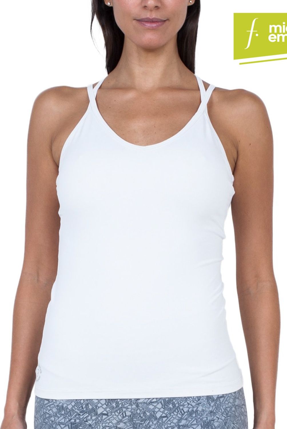 BIA BRAZIL - Polera Soft Blanca con Transparencias