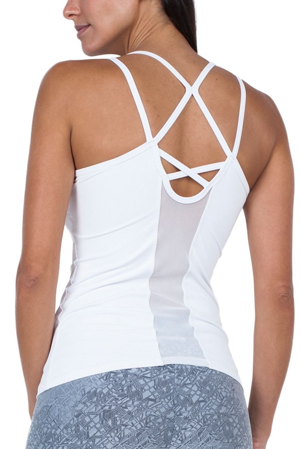 BIA BRAZIL - Polera Soft Blanca con Transparencias