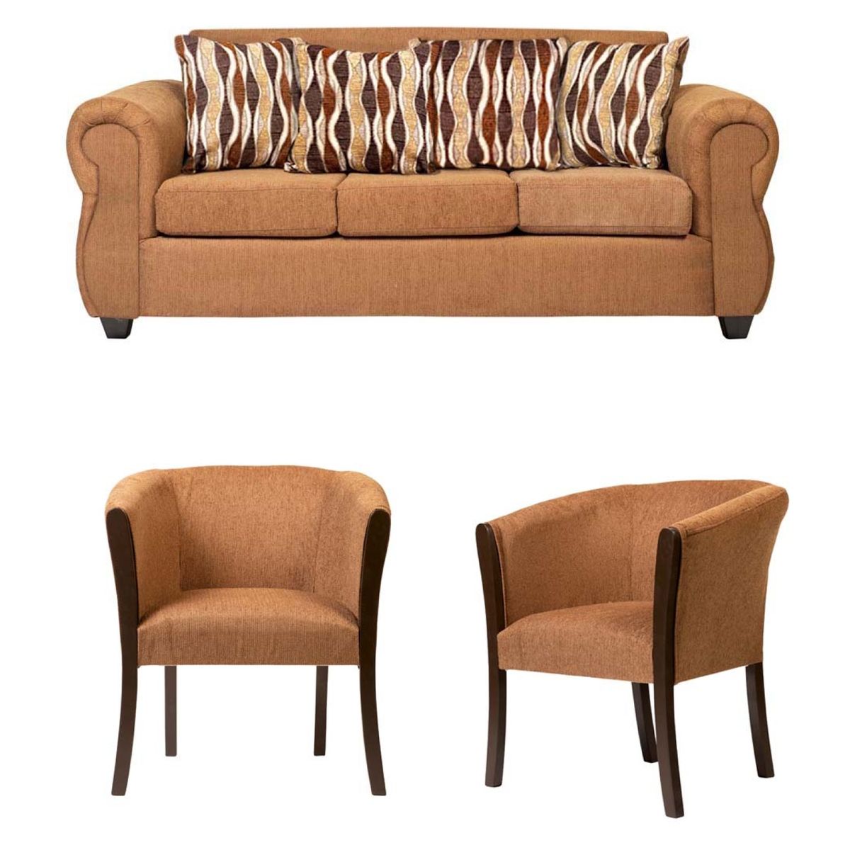 ALTOHOGAR - Living 3 Cuerpos + 1 Cuerpo + 1 Cuerpo Tela Montenegro