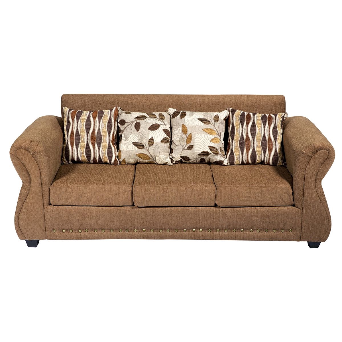 ALTOHOGAR - Sofá 3 Cuerpos Tela Fernanda