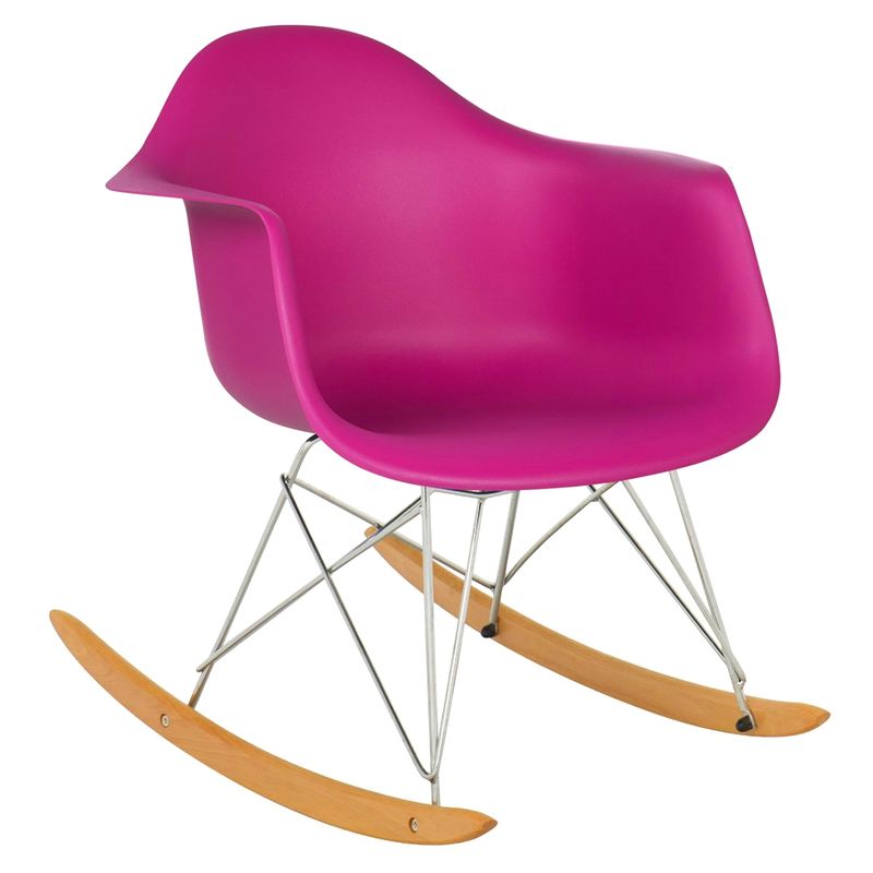 DE PIES A CABEZA - Silla Mecedora Eames Rocking Fucsia