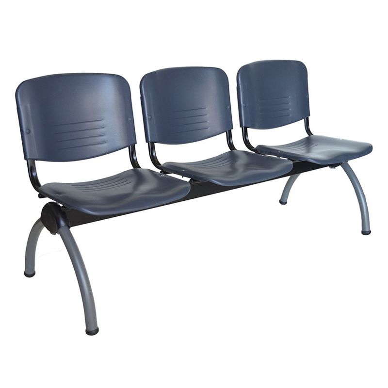 BASFLEX - Banqueta Iso 3 Puestos Polipropileno Gris