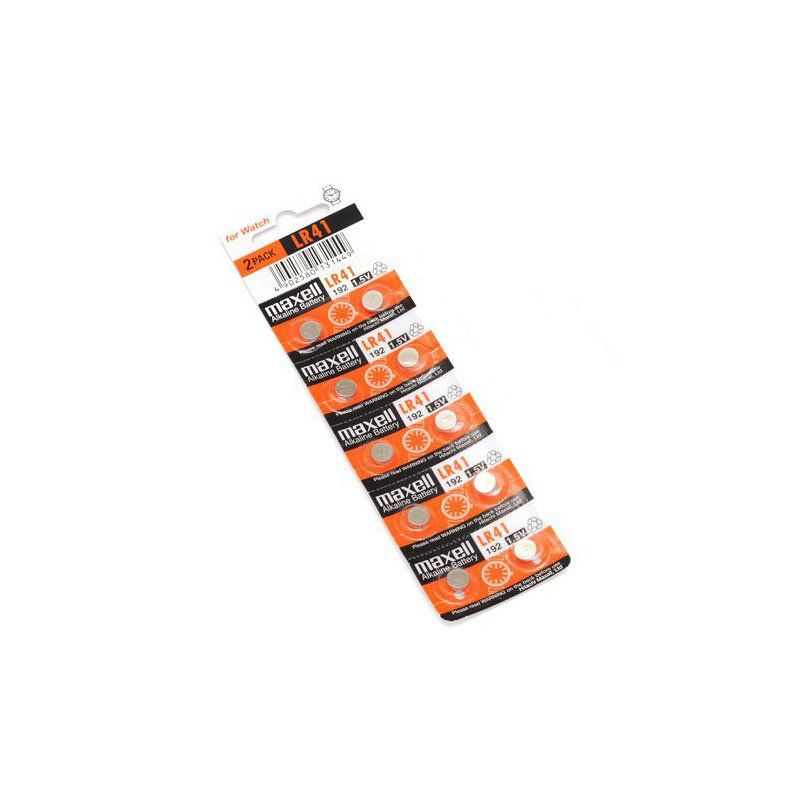 MAXELL - Pack 10 Pilas Ag3 Lr41 92a Maxell Alcalina Tipo Re