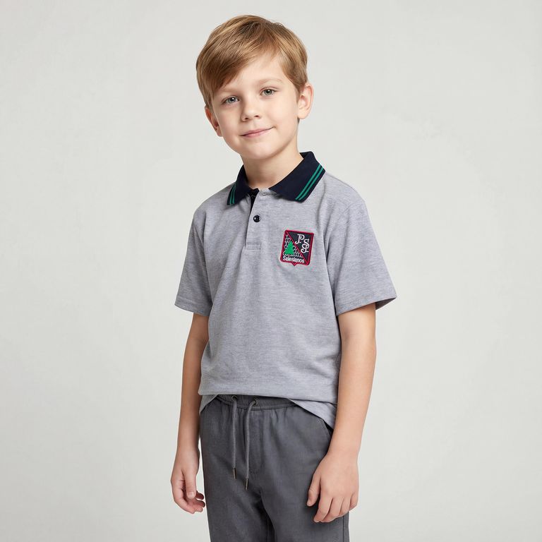Polera Pique Escolar Niño Algodón