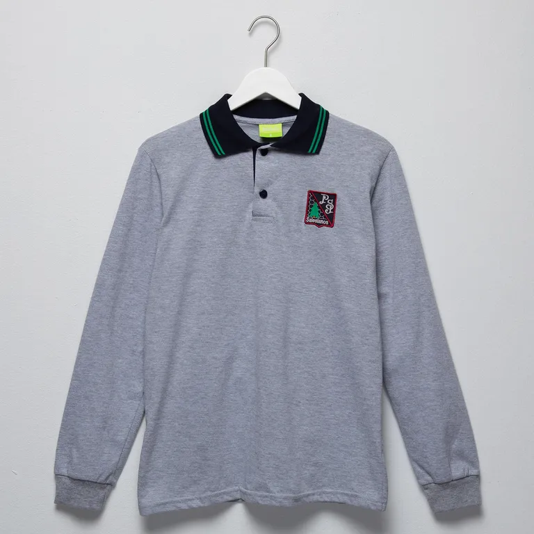 Polera Pique Escolar Niño Algodón
