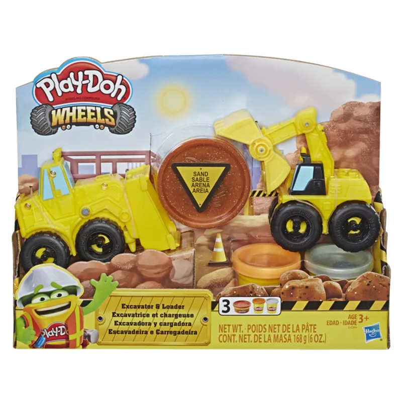 PLAY DOH - Excavadora Y Cargadora Incluye Masas Play Doh