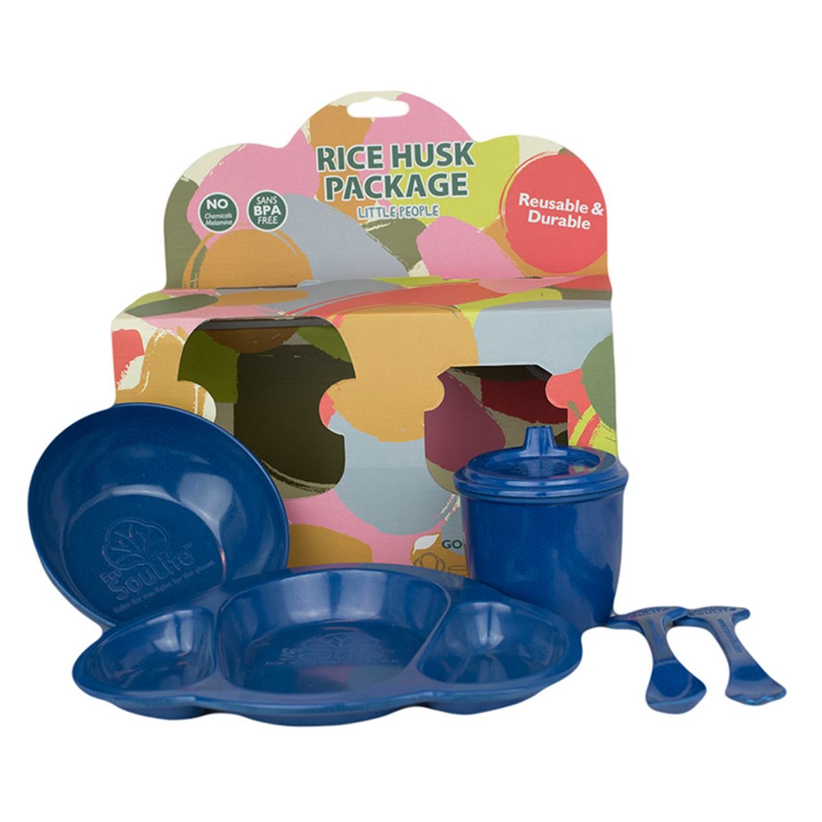 ECOSOULIFE - Pack 5 Accesorios Para Bebes, Cascara De Arroz Ecosoulife