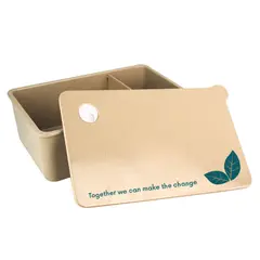 ECOSOULIFE - Contenedor Grande Cascara de Arroz 15x8x24 cm