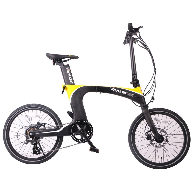 VOLMARK - Bicicleta Eléctrica Plegable Galaxy Amarilla