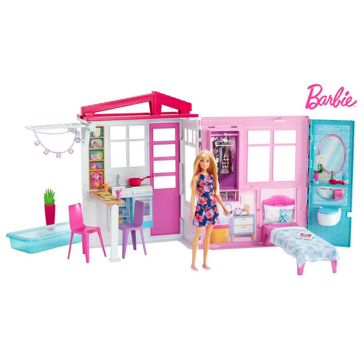 BARBIE - Casa De Muñecas Barbie Casa Glam Con Muñeca