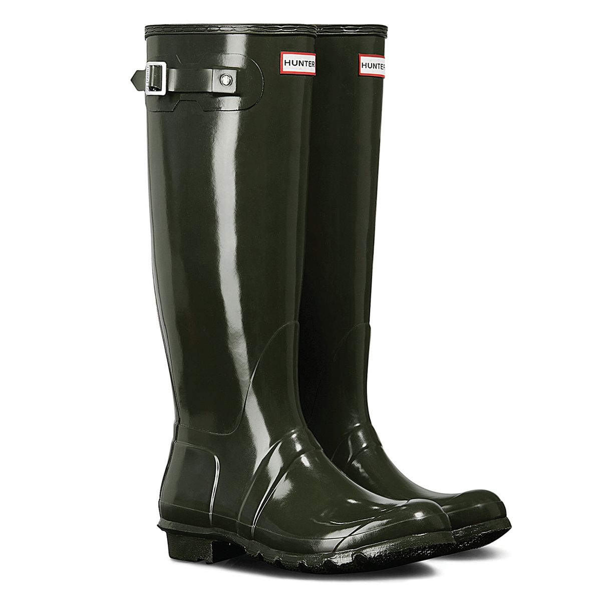 HUNTER - Bota de Agua Mujer Verde Hunter