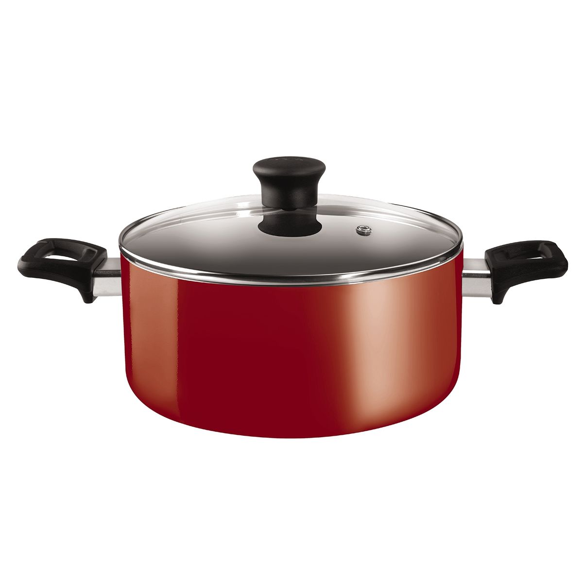 TEFAL - Tefal Batería 8 Piezas Easy Care Roja