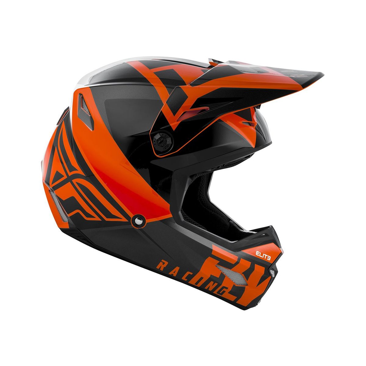 FLYRACING - Casco Mx Orange/Black