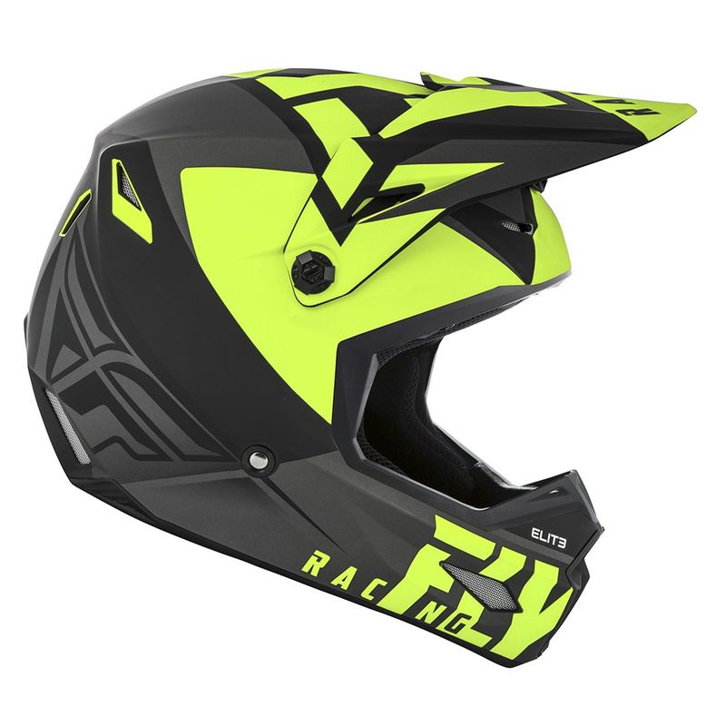 FLYRACING - Casco Mx Matte Black/Hi-Vis