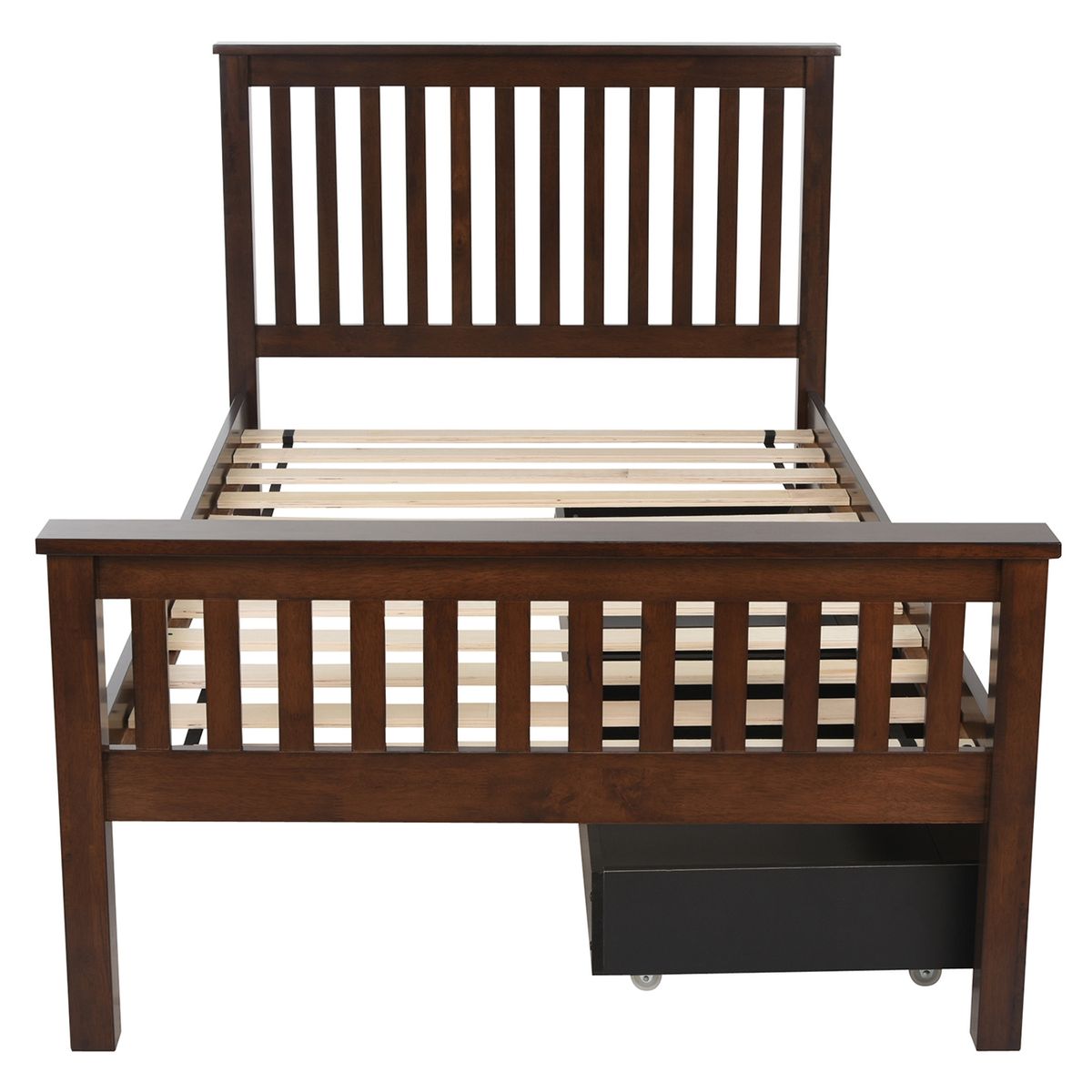 CIC - Cama Eloisa 1 Plaza 100x200 cm + Set 2 Cajones Cic