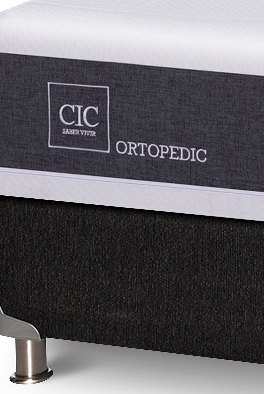 CIC - Box Spring Ortopedic 2 Plazas + Muebles Espresso Cic