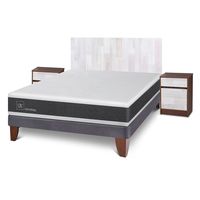Cama Europea Ortopedic 2 Plazas + Muebles Legno