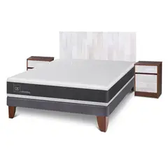 CIC - Cama Europea Ortopedic 2 Plazas + Muebles Legno