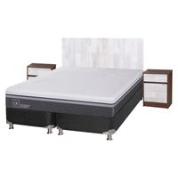 Box Spring Ortopedic Advance 2 Plazas Base Dividida 150x200 cm + Muebles Legno