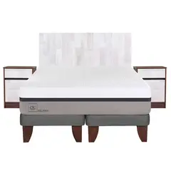 CIC - Cama Europea Balance 2 Plazas + Muebles Legno