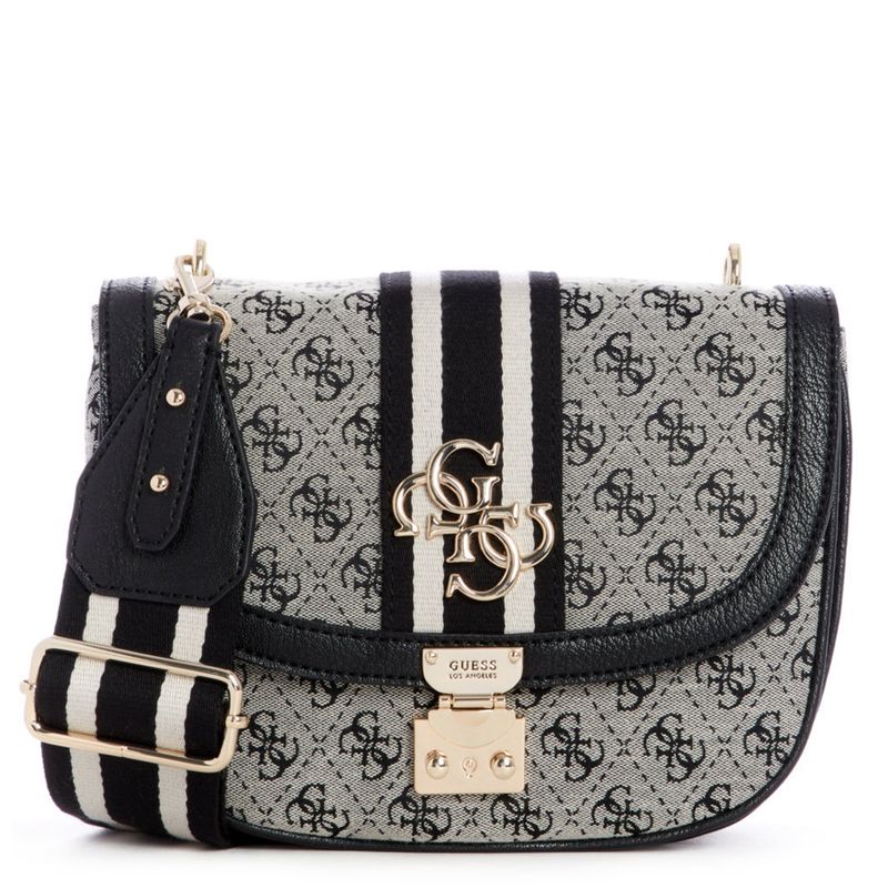 GUESS - CARTERA GUESS VINTAGE CROSSBODY FLAP NEGRO