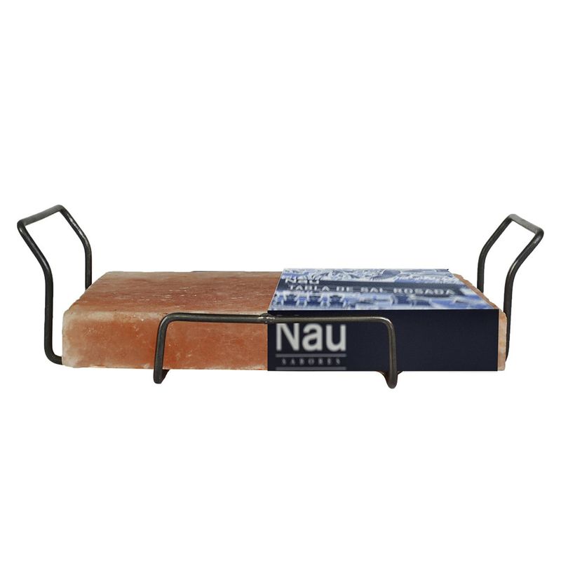 NAU - TABLA DE SAL DEL HIMALAYA CON SOPORTE 30 x 20