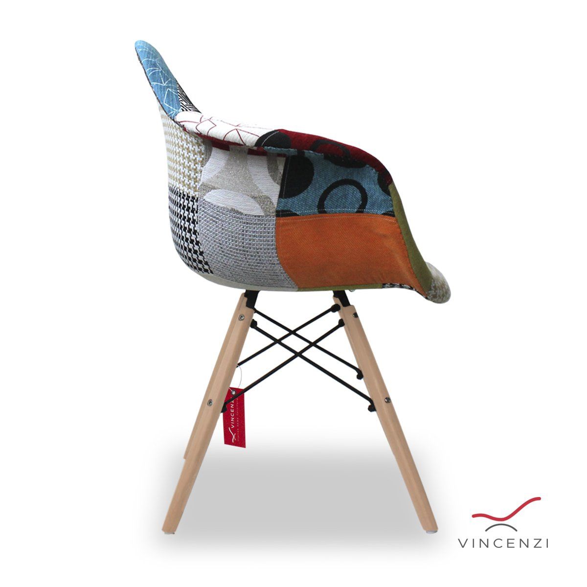 VINCENZI - Silla Poltr Eames Patchwork DelhiMK