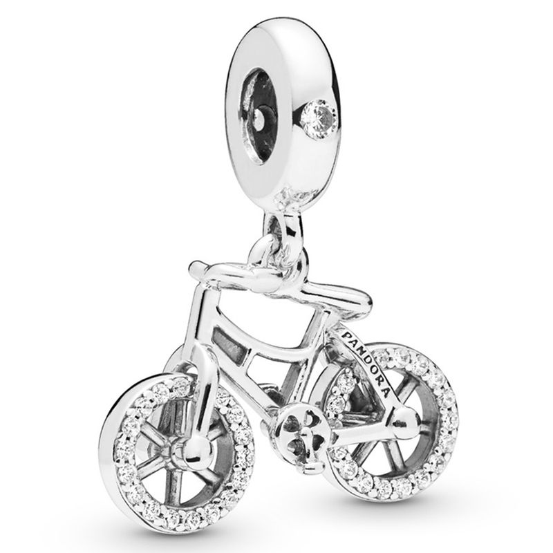 PANDORA - Pandora Charm Colgante Bicicleta Brillante