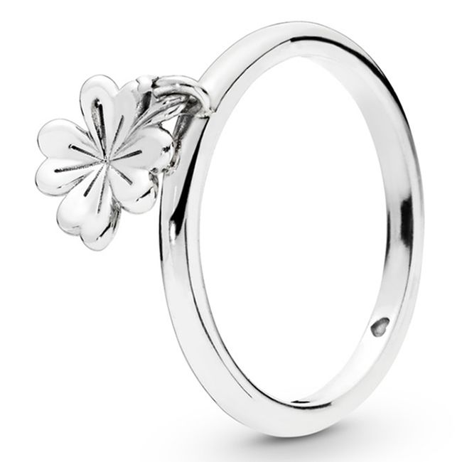 PANDORA - Anillo Trebol Colgante