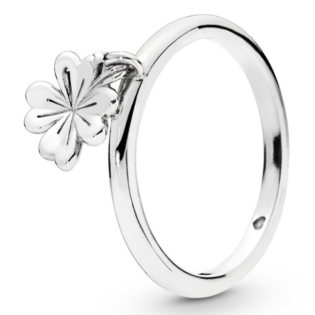 PANDORA - Anillo Trebol Colgante