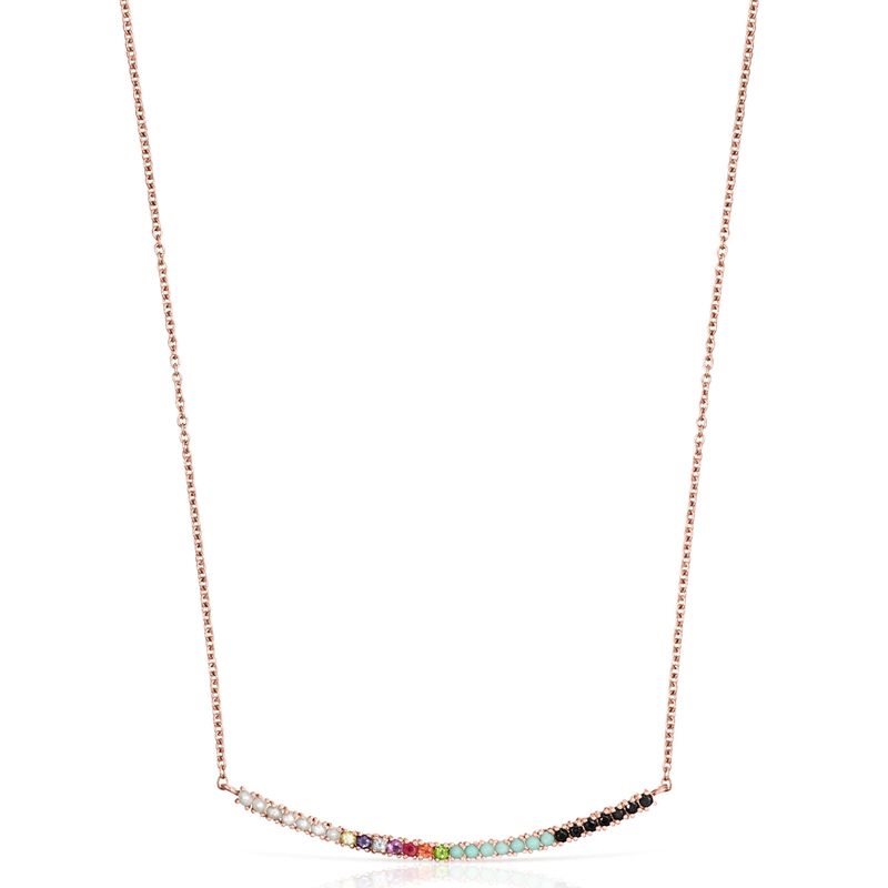 TOUS - Tous Collar Straight De Plata Vermeilcon Gemas