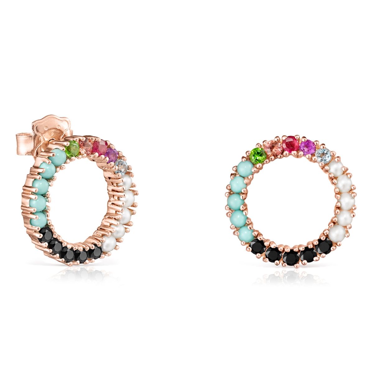 TOUS - Aros Grandes Straight Disco De Plat Mujer Tous