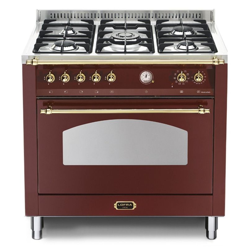 LOFRA - Cocina 5 Quemadores Dolcevita Burgundy