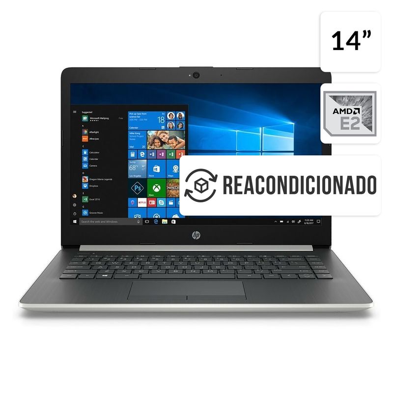 HP - MK Notebook Hp 14 AMD E2 4GB 32GB Reacondicionado