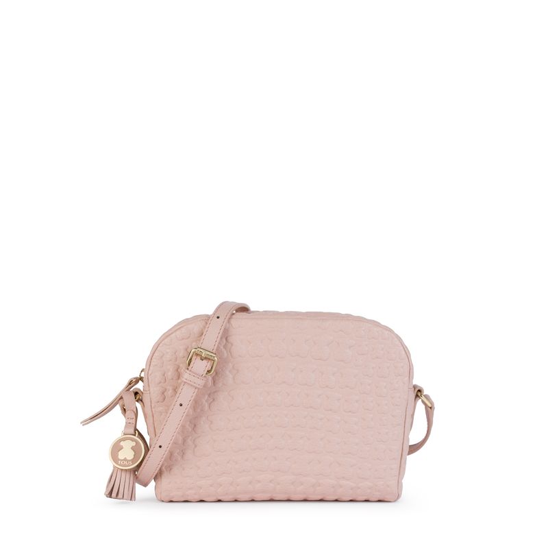 TOUS - Tous Bandolera Sherton de Piel Rosa