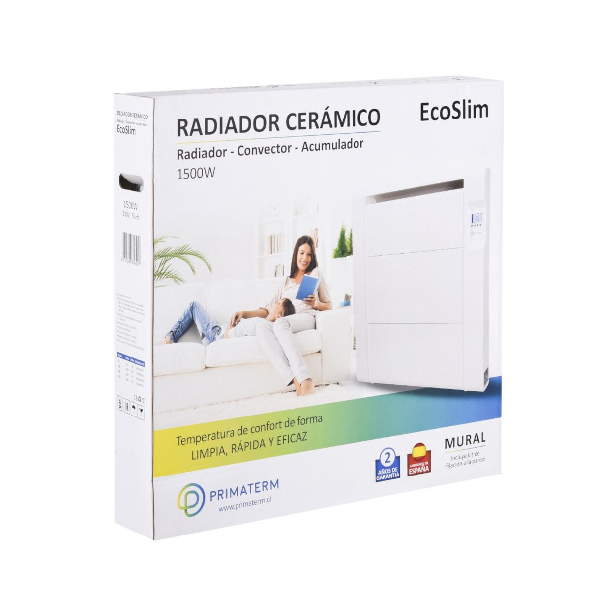 PRIMATERM - Radiador Electrico Calefactor  Convector 1500w