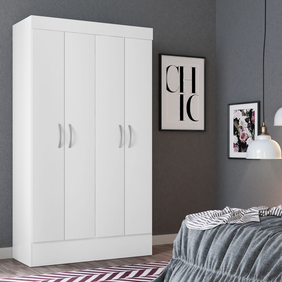 FAVATEX - Clóset 4 Puertas Poseidon