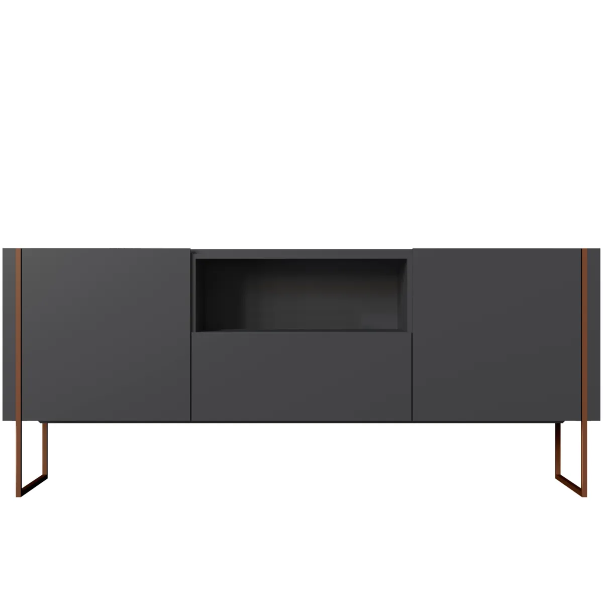 DECOCASA - Buffet Vesta 1.8 GRIS Pata COBRE