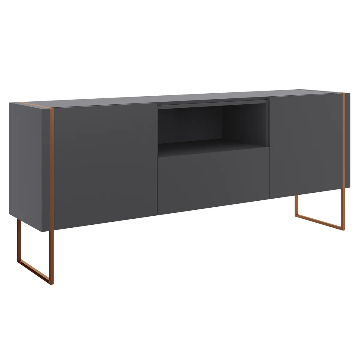 DECOCASA - Buffet Vesta 1.8 GRIS Pata COBRE