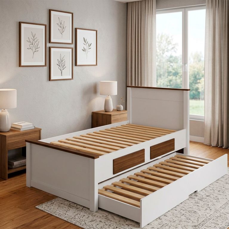 DECOCASA Cama Nido 1.5 Plaza Houston 2 cajones