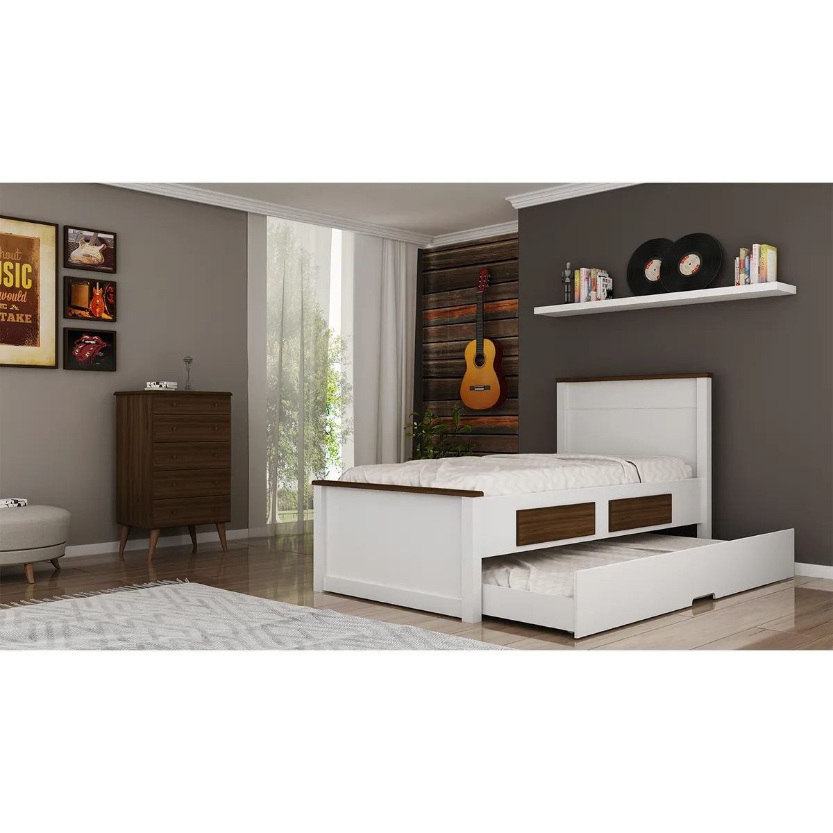 DECOCASA - Cama Nido Houston 2 Cajones Decocasa